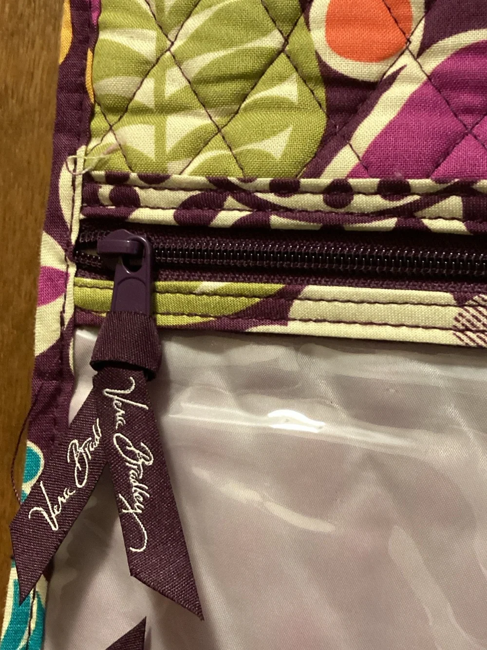 Vera Bradley Quilted Hanging Organizer in Purple Multi